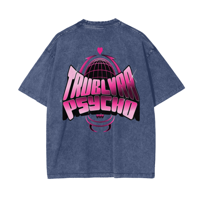 TRUBLVRR Acid Wash Oversize T-Shirt - 250 GSM