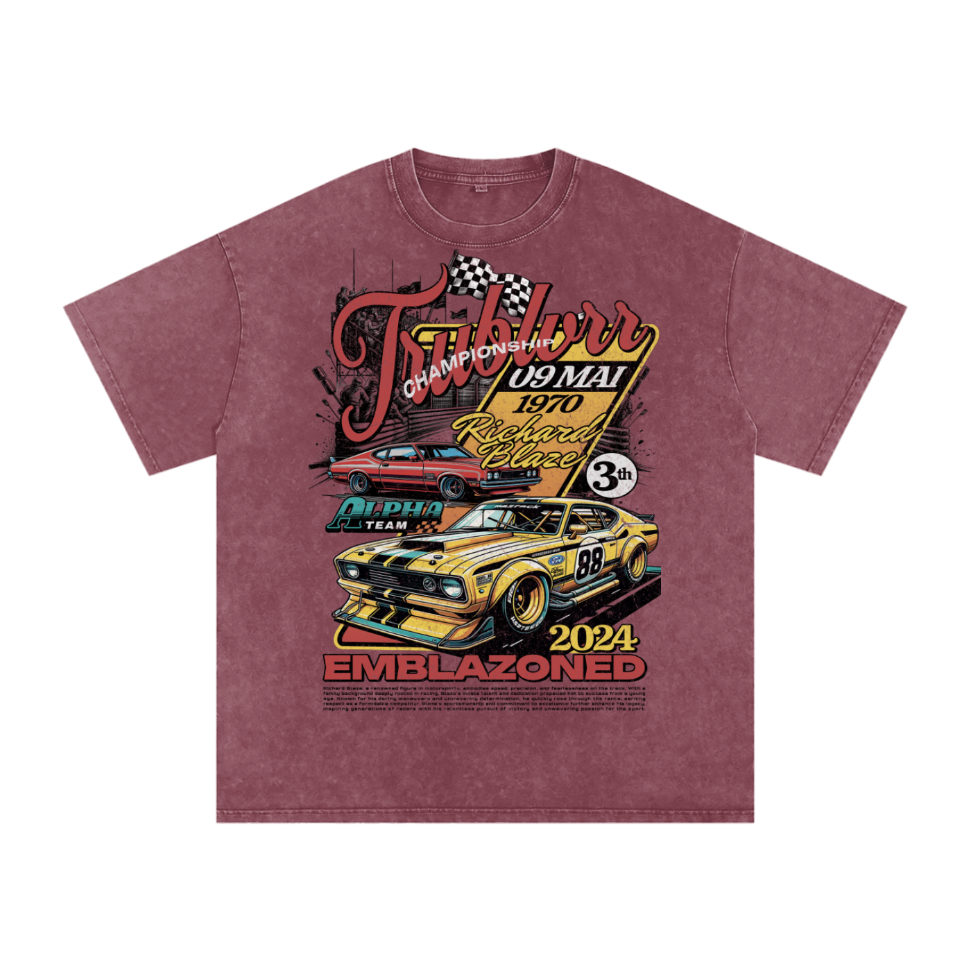 Acid Wash Oversize T-Shirt - 250 GSM