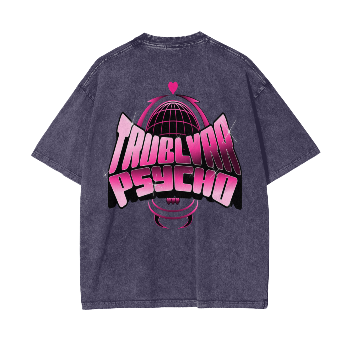 TRUBLVRR Acid Wash Oversize T-Shirt - 250 GSM