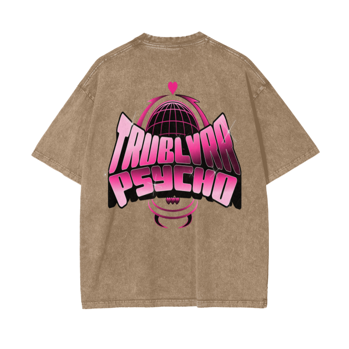 TRUBLVRR Acid Wash Oversize T-Shirt - 250 GSM
