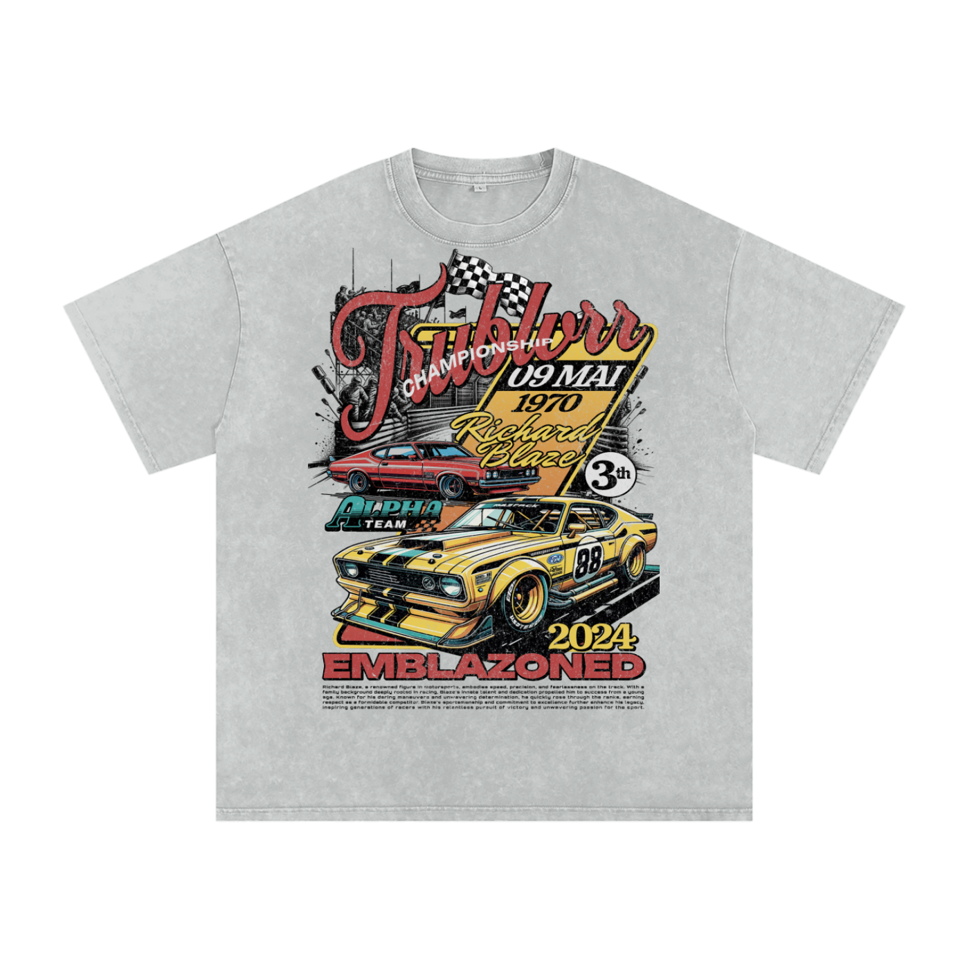 Acid Wash Oversize T-Shirt - 250 GSM