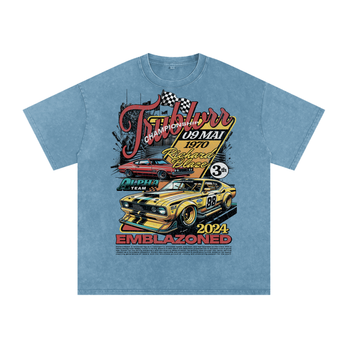 Acid Wash Oversize T-Shirt - 250 GSM