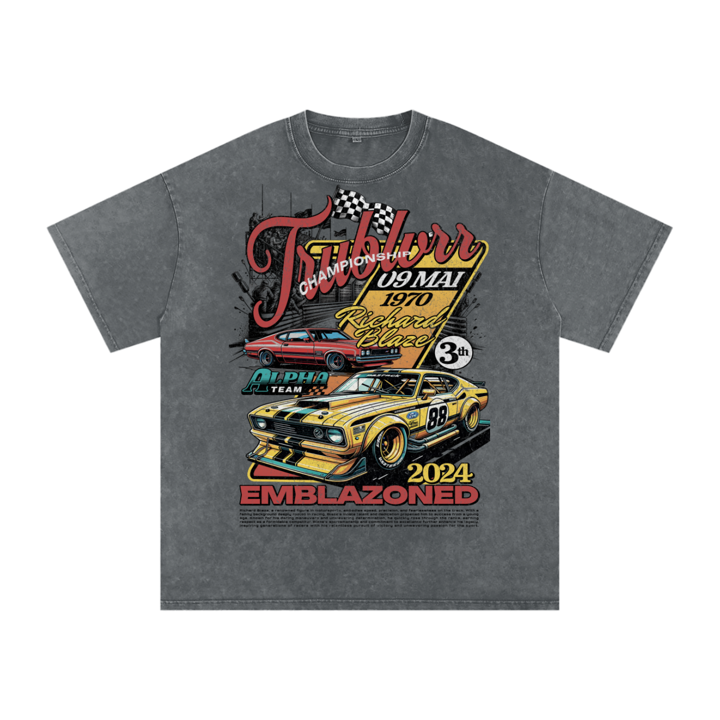 Acid Wash Oversize T-Shirt - 250 GSM