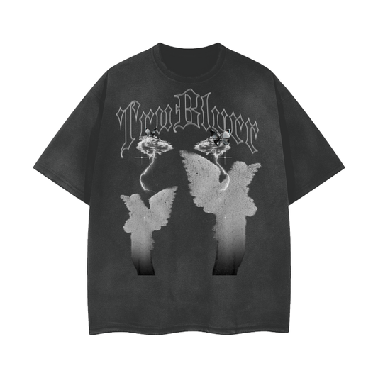 Vintage Wash Frayed T-Shirt - 260 GSM