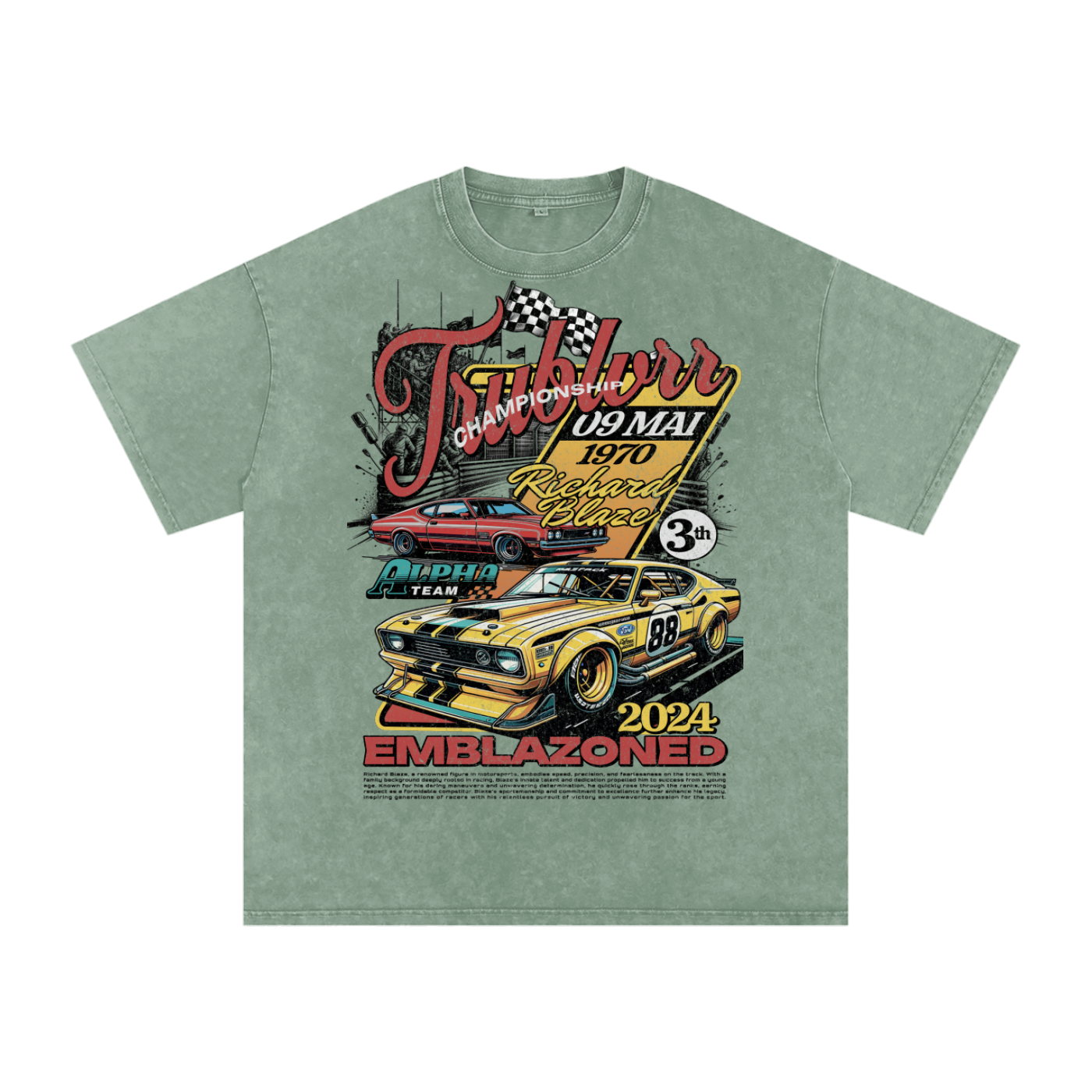 Acid Wash Oversize T-Shirt - 250 GSM