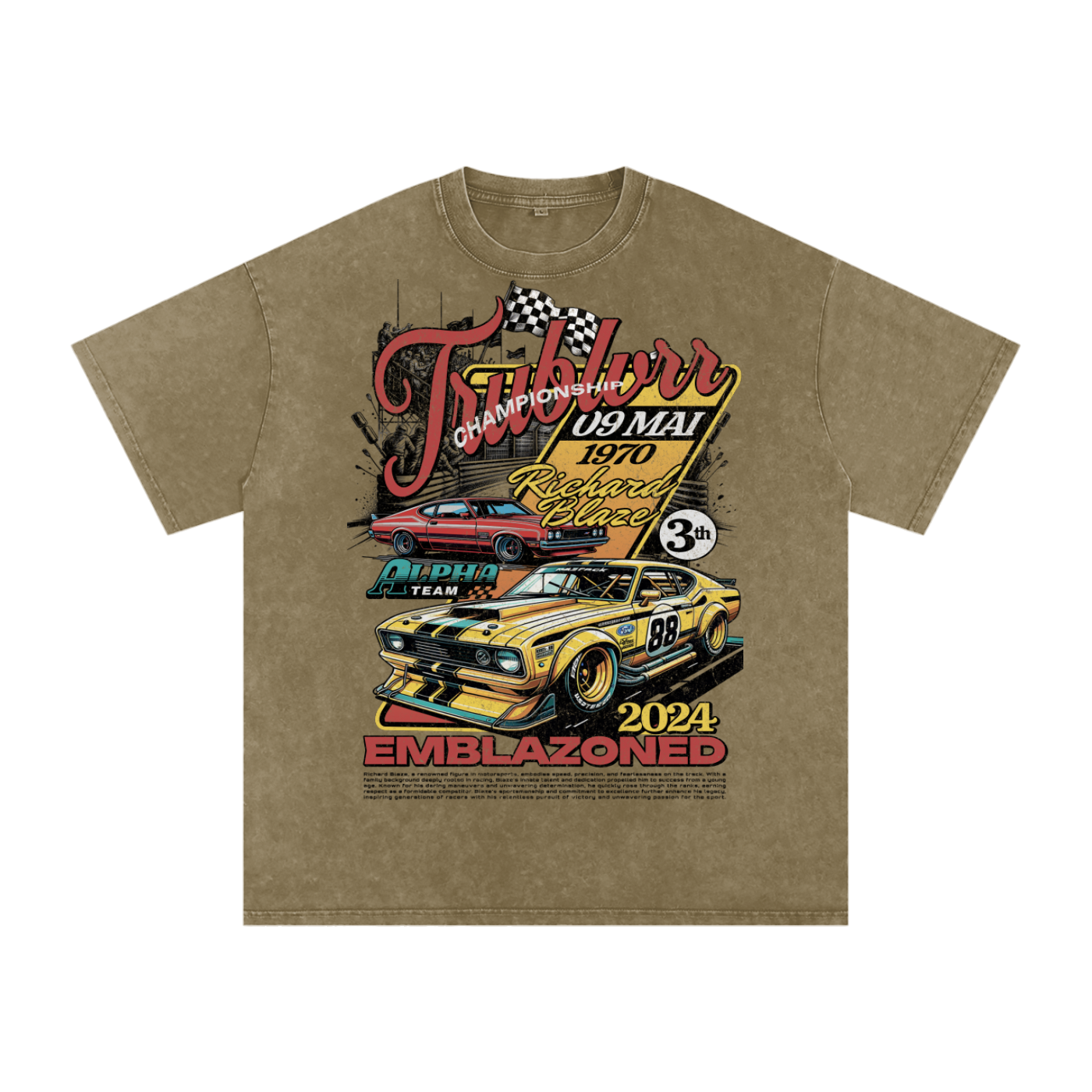 Acid Wash Oversize T-Shirt - 250 GSM