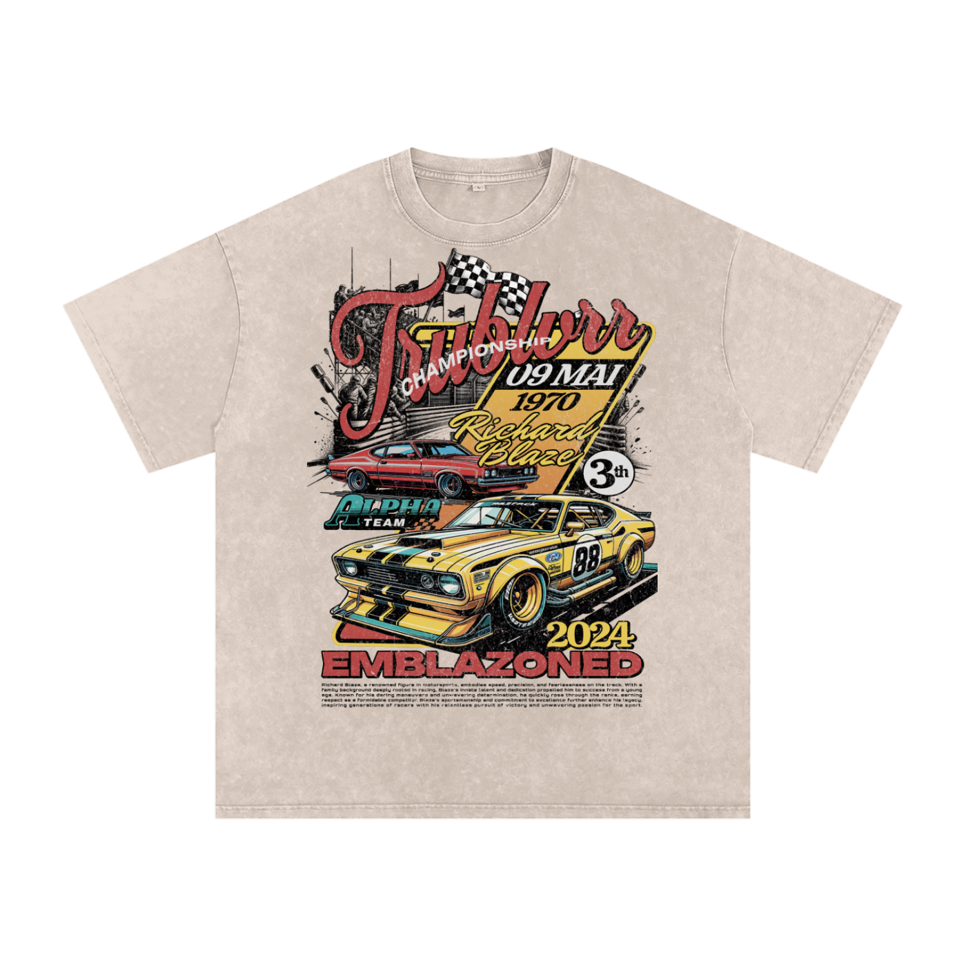 Acid Wash Oversize T-Shirt - 250 GSM