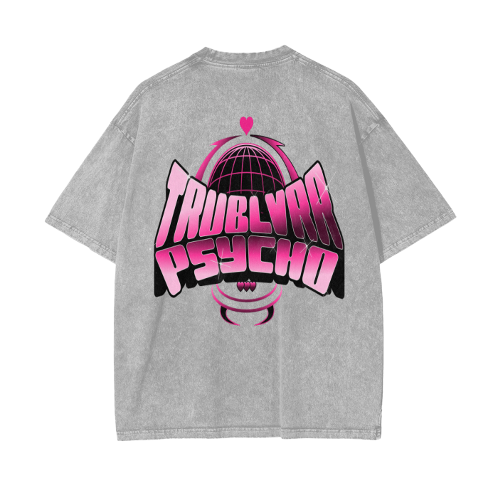 TRUBLVRR Acid Wash Oversize T-Shirt - 250 GSM