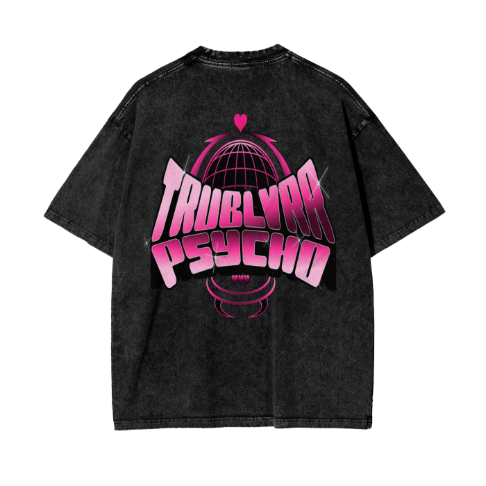 TRUBLVRR Acid Wash Oversize T-Shirt - 250 GSM