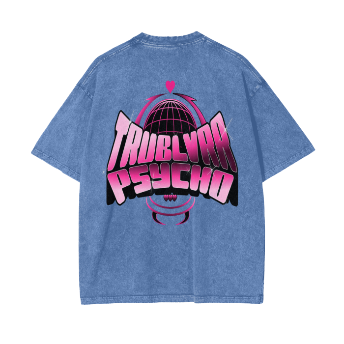 TRUBLVRR Acid Wash Oversize T-Shirt - 250 GSM