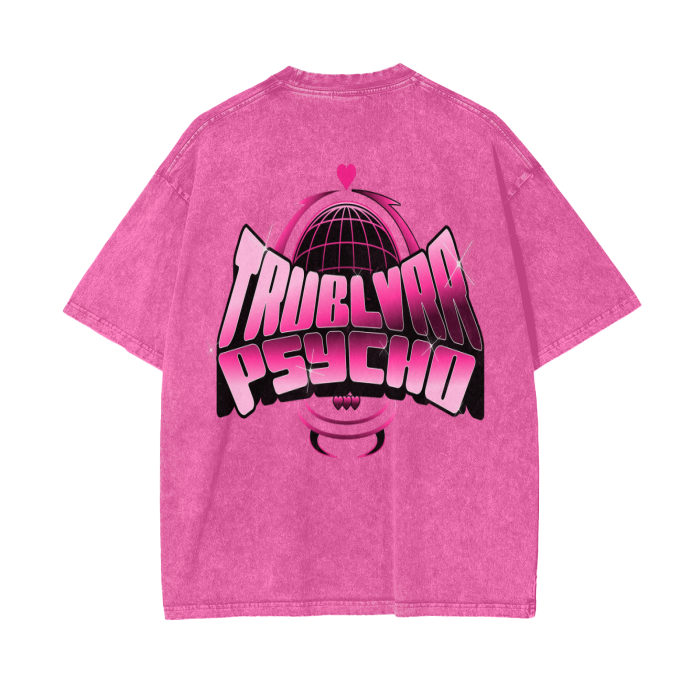 TRUBLVRR Acid Wash Oversize T-Shirt - 250 GSM