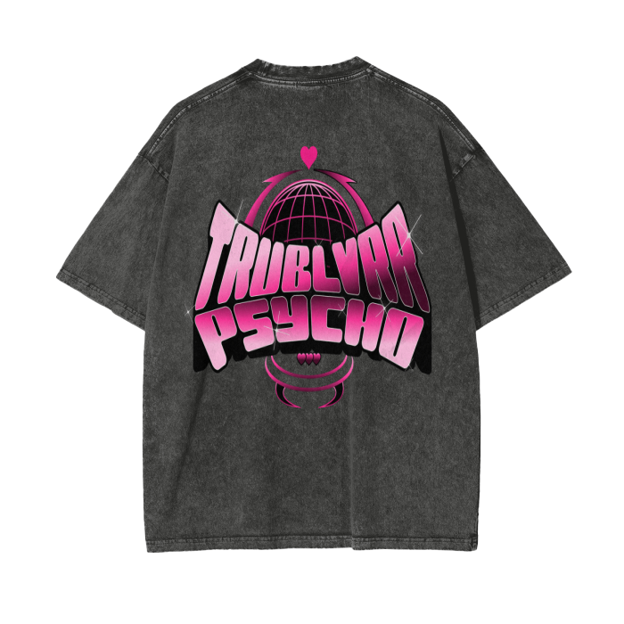 TRUBLVRR Acid Wash Oversize T-Shirt - 250 GSM
