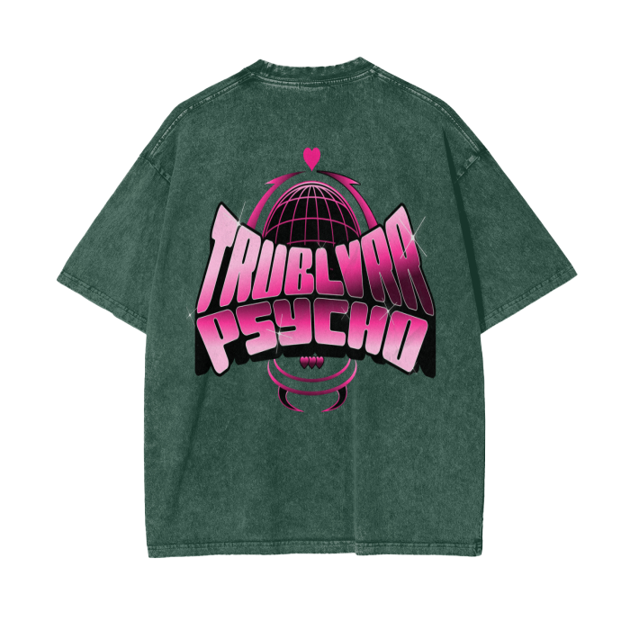 TRUBLVRR Acid Wash Oversize T-Shirt - 250 GSM