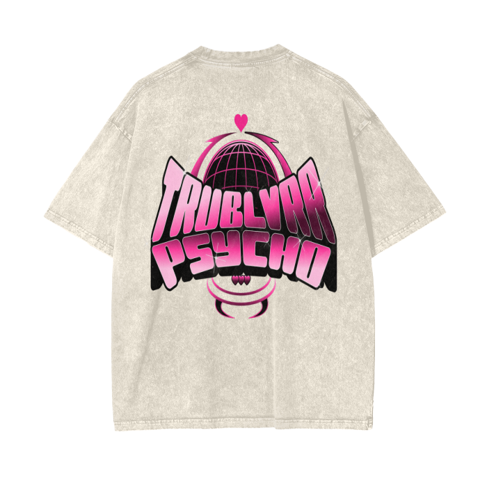 TRUBLVRR Acid Wash Oversize T-Shirt - 250 GSM