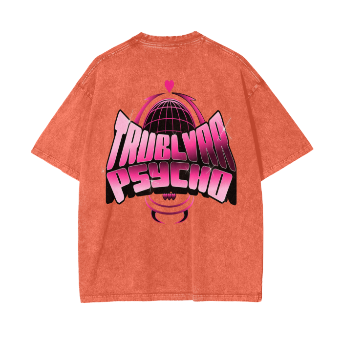 TRUBLVRR Acid Wash Oversize T-Shirt - 250 GSM